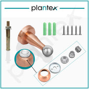 Plantex Stainless Steel 360 Degree 4 inch Door Magnet Stopper for Home/Office/Hotel Wall and Floor Mounted Soft-Catcher to Hold Wooden/Glass/PVC Door (Rose Gold Finish)