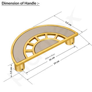 Plantex 8 Inch Main Door Handle/Door Handle for Home/Pull-Push Door Handle/Door Accessories - Pack of 1 (Gold, Satin White)