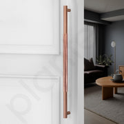 Plantex Heavy Duty Door Handle/Door & Home Decor/36 inch Main Door Handle/Door Pull-Push Handle - Pack of 1 (PVD Rose Gold)