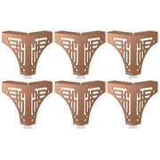 Plantex 4 Inch Sofa Legs for Bed Furniture/Sofa Legs for Table/Sofa Support Legs with Rubber Grip (Rose Gold, 6 Pcs)