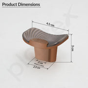 Plantex Knobs for Drawers/Drawer Knobs/Rectangle Knob for Cabinets/Pull-Push Knob for Kitchen/Bedroom/Drawer - Pack of 1 (Rose Gold & Satin Black)