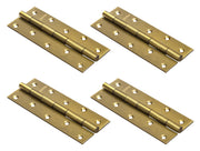Plantex Door Hinges 6 Inch x 12 Gauge/2.5 mm Thickness/Hinges for Main Door/Butt Hinges for Home/Office/Hotel/Kabja/Soft Close Hinge - Pack of 4 (Brass Antique)