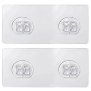 Plantex Self-Adhesive Double Sticker for Bathroom/Hanger for Bedroom/Livingroom/Magic Sticker for Wall/Strong Magic Adhesive Sticker for Corner Shelf -Pack of 2 (14x7cm)