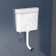 Plantex Flush Tank for Toilet with 10 Ltr Water Capacity/Dual Flushing Cistern for Bathroom/Polypropylene Toilet Flush Tank - Pack of 1 (Classic, White)