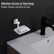 Plantex 304 Grade Stainless Steel/Soap Holder for Bathroom/Soap Holder/Soap Dish/Bathroom Accessories - Splash (Chome)