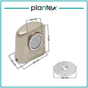 Plantex Door Magnet Stopper/Stops for Main Door/Magnetic Door Stopper/Door Stopper for Main Door - Pack of 3 (APS-193, Satin Matt)