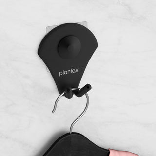 Plantex Royal Stainless Steel Robe Hook for Bathroom/Cloth-Towel Hanger/Napkin Hanger/Bathroom Accessories (Black, Powder Coated)