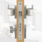 Plantex Main Door Lock/Mortise Lock for Door with 3 Years of Warranty - Robust Door Lock for Home with Brass Lock Body & Cylinder(PT-004- Satin)