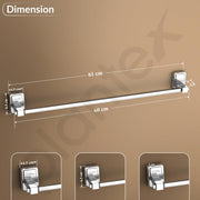 Plantex 304 Grade Stainless Steel 24 inch Towel Hanger/Holder for Bathroom/Single Towel Rod/Towel Bar/Towel Stand/Bathroom Accessories Pack of 1, Darcy (Chrome)
