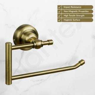 Plantex 304 Grade Stainless Steel Napkin Hanger for Wash Basin/Towel Holder for Bathroom/Towel Ring/Bathroom Accessories - Skyllo (Antique)