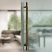 Plantex Heavy Duty Door Handle/30 inch Main Door Handle/Door Pull-Push Handle/Door & Home Decor - Pack of 1 (Brass Antique) - 3 Years Warranty