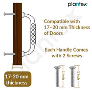 Plantex Cabinet Handle/Kitchen Cabinet Door Handle/Wardrobe/96 mm Cupboard Handle/Door Pull-Push Handle for Home/Office - Pack of 2 (Gold)