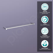 Plantex Stainless Steel Towel Hanger for Bathroom/Single Towel Rod/Towel Bar/Bathroom Accessories (18 Inch-Chrome - 1004)