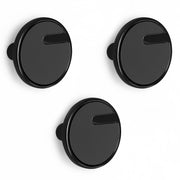 Plantex Knobs for Drawers/Drawer Knobs/Round Knob for Cabinets/Pull-Push Knob for Kitchen/Bedroom/Drawer - Pack of 3 (SH-433, DC-Black & Z-Black)