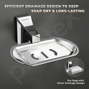 Plantex Soap Holder for Bathroom/Pure Brass Single Soap Dish/soap Stand/Soap Bar/Soap Case/Bathroom Accessories - Pack of 1 (APS-DL-03, Chrome)