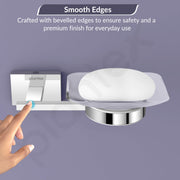 Plantex 304 Grade Stainless Steel Soap Holder for Bathroom/Wall Mounted Soap Stand/Soap Dish/Bathroom Accessories (Chrome)