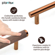 Plantex Stainless Steel & Aluminium Cabinet Handle/900mm Wardrobe Handle for Home/Cupboard Door Pull-Push Handles for Hotel/Office - Pack of 1 (DTC-3960, Rose Gold)