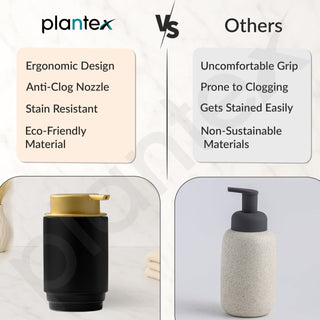 Plantex Ceramic Soap Dispenser for Washbasin/Hand Soap Dispenser/Soap Dispenser for Kitchen/Bathroom Accessories - Pack of 1