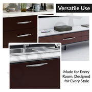 Plantex Cabinet Handle/224mm Handle for Wardrobe/Kitchen Handle/Pull-Push Handle for Home/Office - Pack of 1 (Satin)