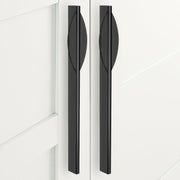 Plantex Cabinet Handle/Kitchen Cabinet Door Handle/Wardrobe/288 mm Cupboard Handle/Door Pull-Push Handle for Home/Office - Pack of 2 (Black)