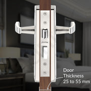 Plantex Heavy-Duty Door Lock Set - Main Door Lock Handle Set/Mortise Lock with 3 Keys for home- Pack of 1 (8130-Matt)