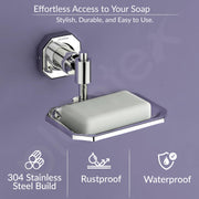 Plantex 304 Grade Stainless Steel Bathroom Soap Case/Soap Holder/Bathroom Accessories - Nipron (Chrome)