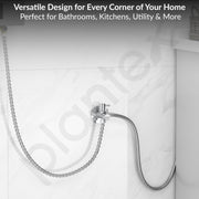 Plantex Pure Brass 2 Way Angle C ock/Angle Valve for Bathroom withTeflon Tape/Angleular Cocke -(ICO-908-Mirror-Chrome)