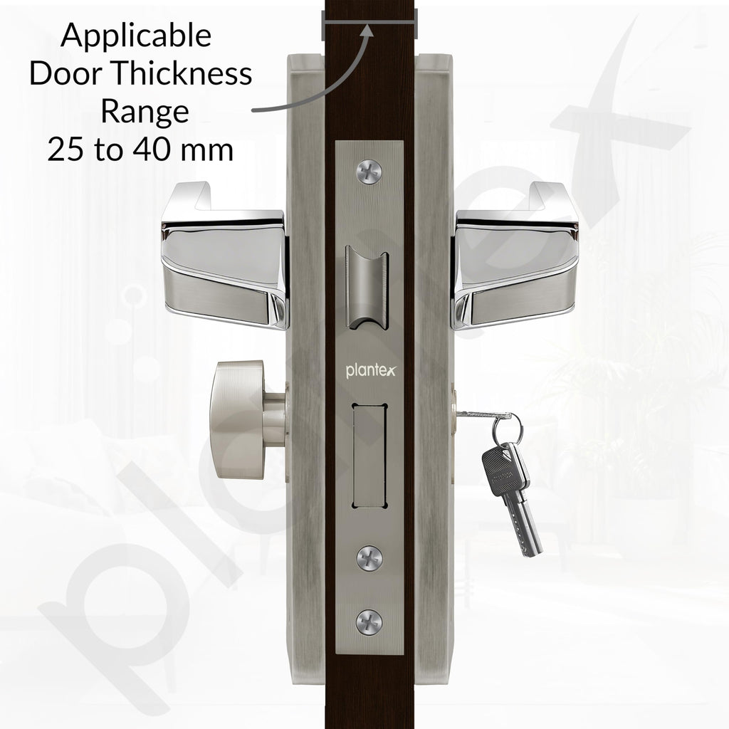 Plantex Heavy-Duty Door Lock/Door Handle Set with 3 Years of Warranty ...