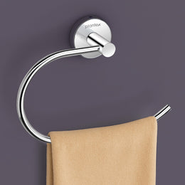 Plantex Stainless Steel Napkin Holder for Wash Basin/Towel Hanger for Bathroom/Napkin Hanger/Bathroom Accessories - Pack of 1 (Chrome)