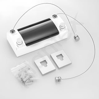 Plantex Retractable Double Row Clothsline/Indoor - Outdoor Clothes Line/Lockable Cloths Line - (White & Black)