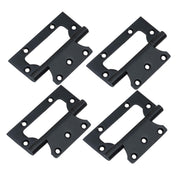 Plantex Stainless Steel Butterfly Hinges for Door/4 Inch x 14 Gauge Hinge/2.5 mm Hinges for Home/Office/Hotel/Non-Mortise Door Hinges - Pack of 4 (Black)