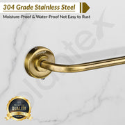 Plantex 304 Grade Stainless Steel Towel Hanger for Bathroom/Single Towel Rod/Bar/Bathroom Accessories - Daizy (Antique)