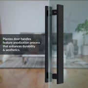 Plantex Door Handle/300mm Main Door Handle for Wooden Door/Pull-Push Handle for Main Door/Door Accessories - Pack of 1 (609, Black)