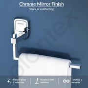 Plantex Napkin Ring for Bathroom/304 Grade Stainless Steel Towel Ring/Towel Holder/Towel Hanger/Bathroom Accessories - Pack of 1 (Hexa, Chrome)