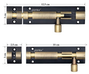 Plantex Stainless Steel 4 inch Tower Bolt/Tower Bolt for Home,Offices Doors and Windows/Tower Bolt for Main Door/Door Latch/Kundi/Chitakini/Door Latch for Windows - Pack of 1 (Brass Finish, 4 inch)
