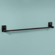 Plantex 304 Grade Stainless Steel Bathroom Accessories Set of 3 - Towel Hanger/Napking Holder/ Soap Holder for Bathroom - Darcy (Black)
