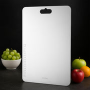 Plantex Stainless Steel Chopping Board/Vegetable Cutting Board/Anti-Bacterial, Scratch-Resistant, Durable, Non-Slip & Knife Friendly Cutting Pad (Size- 31 X 20.5 cm)