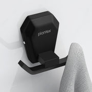 Plantex Robe Hook for Bathroom/304 Grade Stainless Steel Towel Hook/Cloth Hanger/Bathroom Accessories - Pack of 1 (PMB-2405, Z-Black)