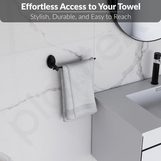 Plantex 304 Grade Stainless Steel Napkin Ring/Towel Ring/Napkin Holder/Towel Hanger/Bathroom Accessories-Powder Coated(Black)