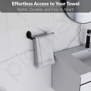 Plantex 304 Grade Stainless Steel Napkin Ring/Towel Ring/Napkin Holder/Towel Hanger/Bathroom Accessories-Powder Coated(Black)