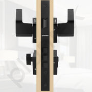 Plantex Main Door Lock/Mortise Lock for Door with 3 Years of Warranty - Robust Door Lock for Home with Brass Lock Body & Cylinder(7120 - Z-Black)
