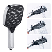 Plantex Hand Shower for Bathroom/3 Mode Multifunctional Shower/5-Inch ABS Plastic Silicone Handheld Shower/Easy Mode Switching – (Chrome, APS-679)