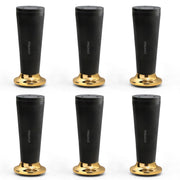 Plantex 6 Inch Sofa Leg for Bed Furniture/Aluminium Sofa Leg for Table/Support Legs/Furniture Leg - Pair of 3 (6 Piece) (DTS-87, Black & Gold)