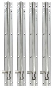 Plantex Stainless Steel 12 inch Tower Bolt/Tower Bolt for Home,Offices Doors and Windows/Tower Bolt for Main Door/Door Latch/Kundi/Chitakini/Door Latch for Windows (Matt Finish, Pack of 4)