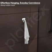 Plantex Pyramid Stainless Steel Robe Hook for Bathroom/Cloth Stand/Towel Hanger/Bathroom Accessories (Chrome) - Pack of 1