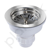 Plantex Coupling for Kitchen Sink/Stainless Steel Waste Coupling/Round Shape Coupling - Pack of 1 (Deluxe, Chrome Finish)