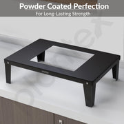 Plantex GI Steel Oven Stand/Microwave Stand for Kitchen Platform/Easy to Screw-Fit & Assemble OTG Rack/Kitchen Storage Shelf Ã¢â‚¬â€œ Metal (Black)