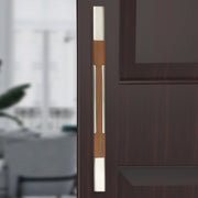 Plantex Main Door Handle/15 Inch Main Door Handle/Glass Door Handle/Wooden Door Handle/Pull-Push Door Handle/Door Accessories - Pack of 1 (S-605-Satin and Wood) - 3 Years Warranty