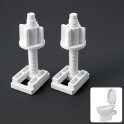 Plantex Toilet Seat Cover Hinges/Plastic Screw Kit for Toilet Seat Cover Repair/Fixing Kit for EWC Models/Plastic Seat Cover Fixtures - (White)