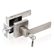 Plantex Mortise Lock Set For Home/Main Door - 3 Computerized Keys, Door Hardware - Pack Of 1 (Satin), Silver